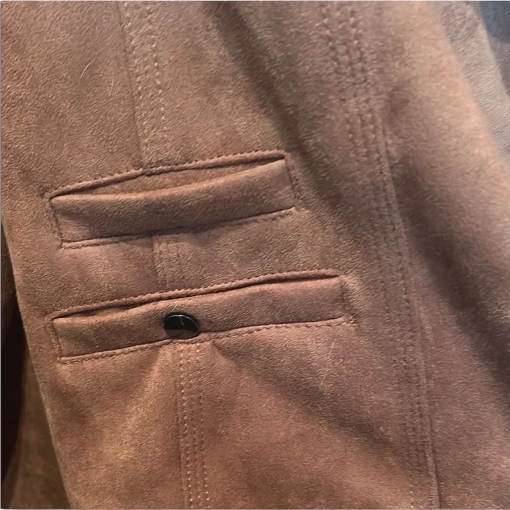 Haute Monde Tan Leather Jacket XL Excellent preloved condition soft - Picture 6 of 7